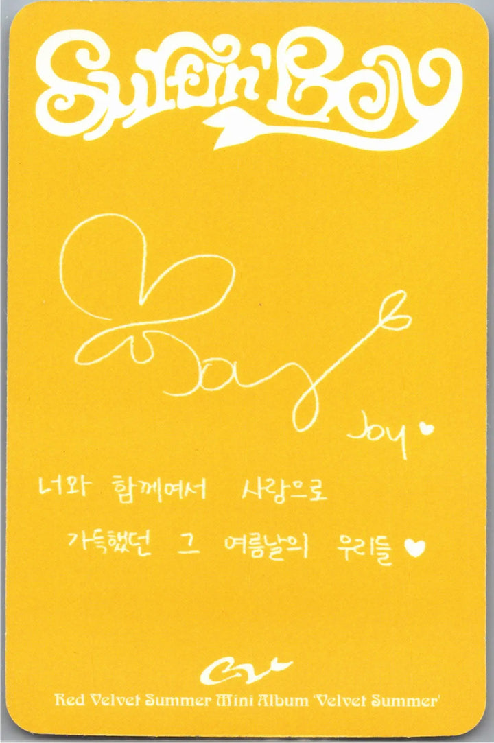 Red Velvet "Velvet Summer" - Official Photocard (Big Wave Ver.) [26.08.04]