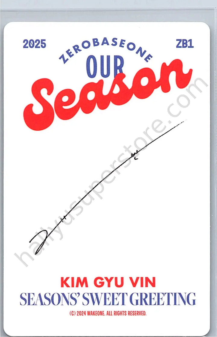ZEROBASEONE - Gyuvin - 2025 Seasons Greetings &