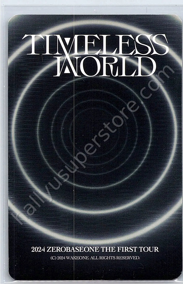 ZEROBASEONE - Hao - 2024 The First Tour [Timeless World] A version trading card