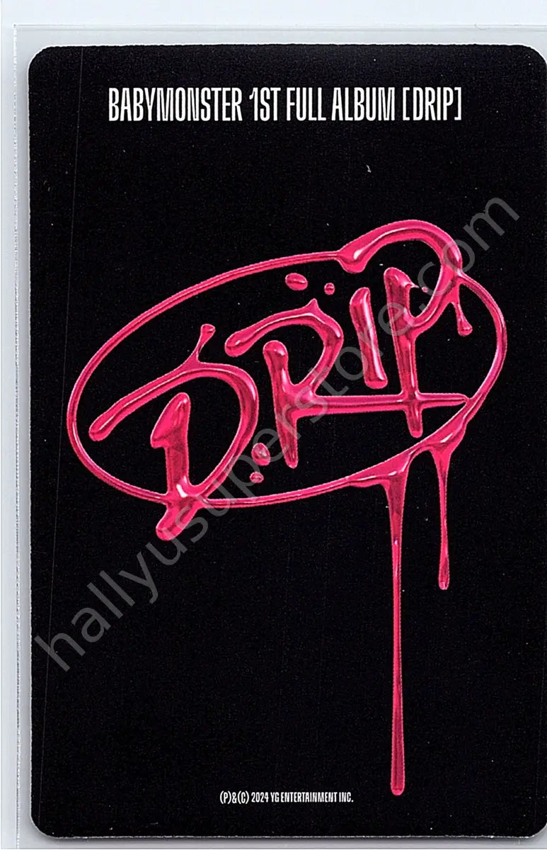 BABYMONSTER - Pharita - BABYMONSTER - Pharita - DRIP Album zip lock ver selfie version