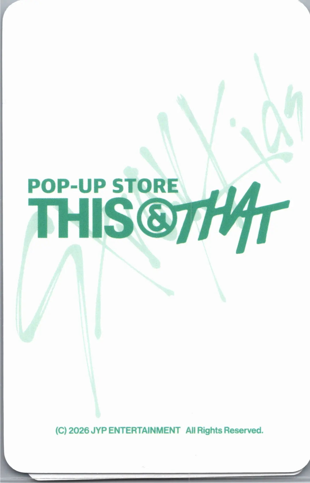 Stray Kids "THIS &amp; THAT" - Soundwave POP-Store Lucky Draw Event Photocard R2 [26.08.14]