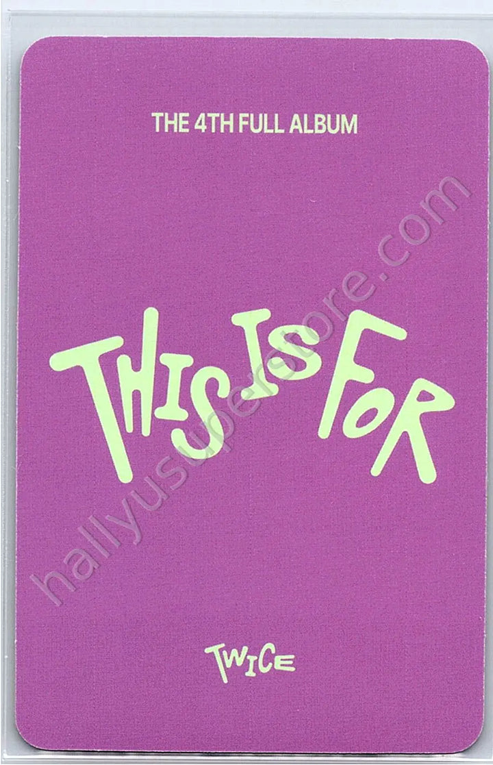 TWICE - Tzuyu - THIS IS FOR digipack version pob (pre-order benefit)