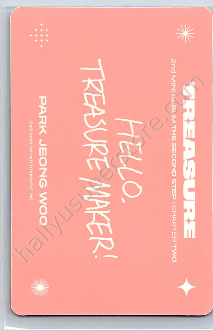 TREASURE - Park Jeongwoo - THE SECOND STEP : CHAPTER TWO album photocard deep blue version