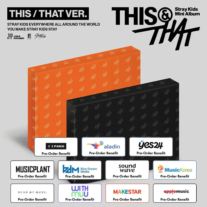 [Pre-Order] Stray Kids - THIS &amp; THAT (THIS VER., THAT VER.) + Pre-Order benefit