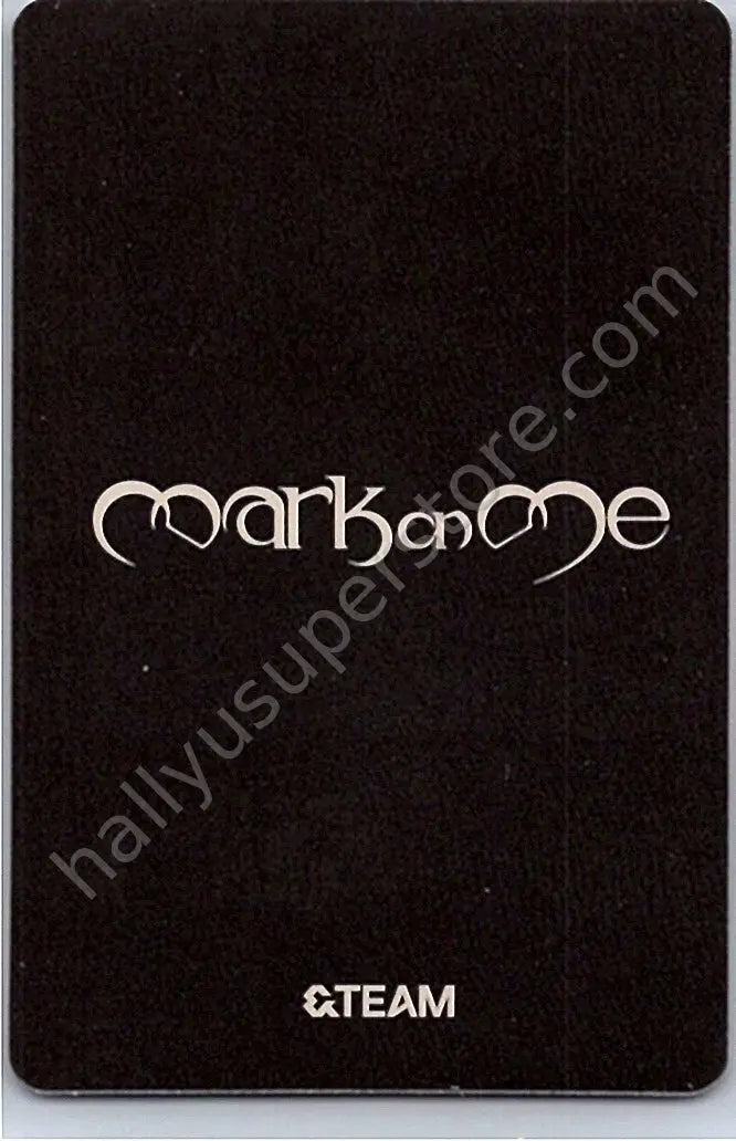&amp;TEAM - Nicholas - Mark on Me A version album photocard solo jacket version