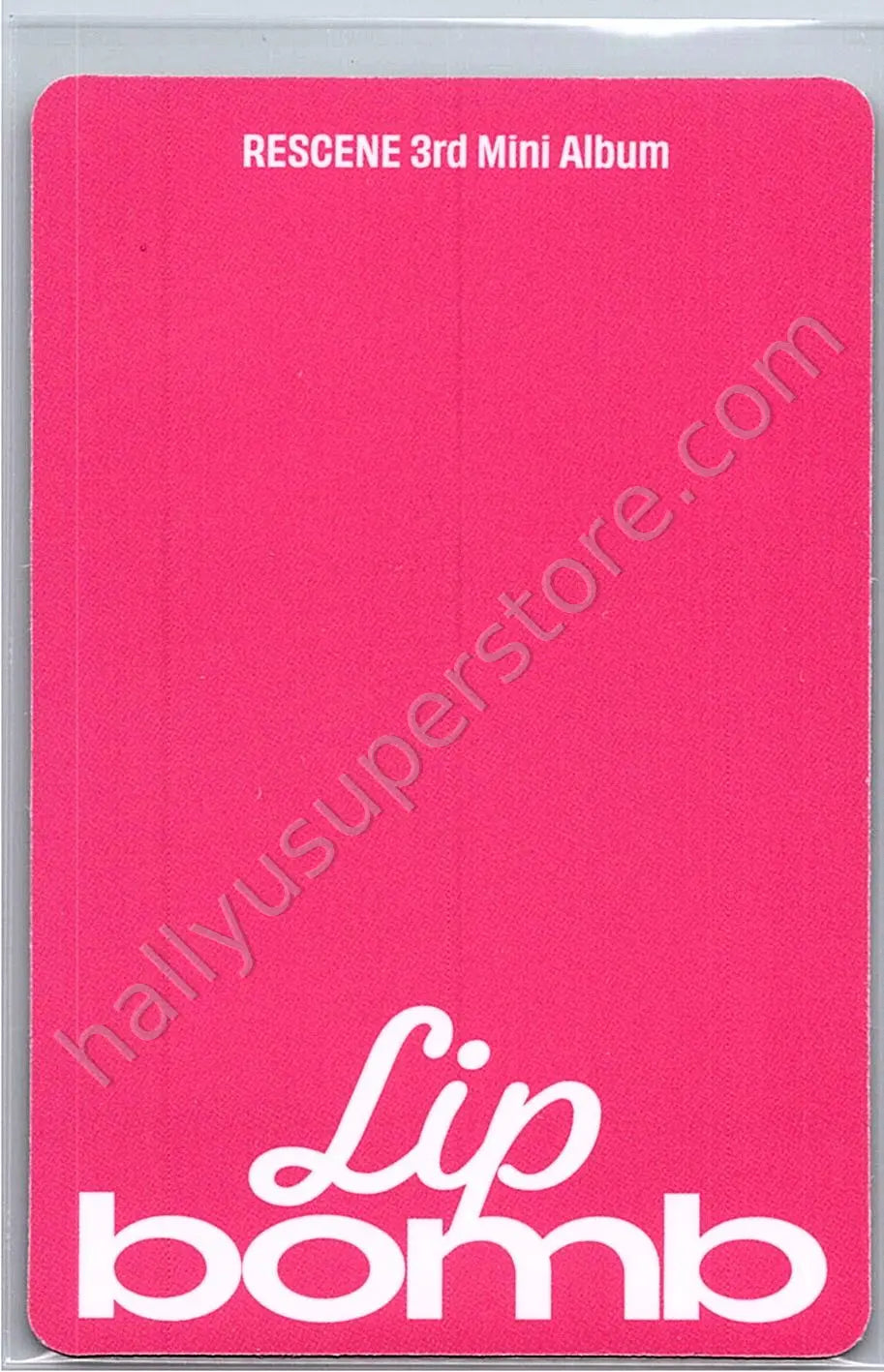 RESCENE - Woni - lip bomb album photocard balm version qr version