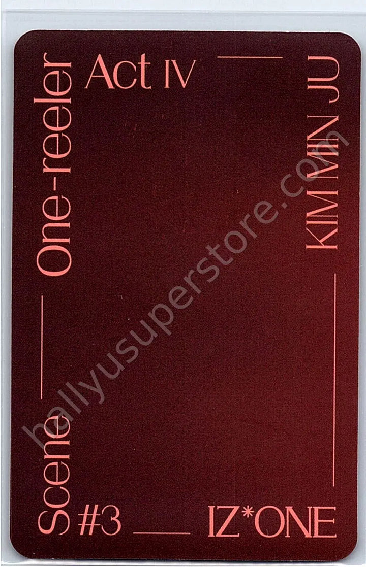 IZ*ONE - Minju - IZ*ONE - Minju - One-reeler / Act IV Album ar card album photocard
