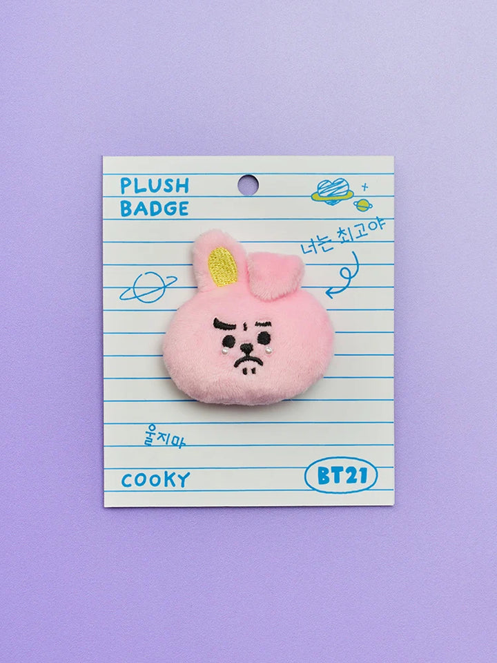 [Pre-Order] BT21 - Boo-Hoo Face Plush Brooch [Today&