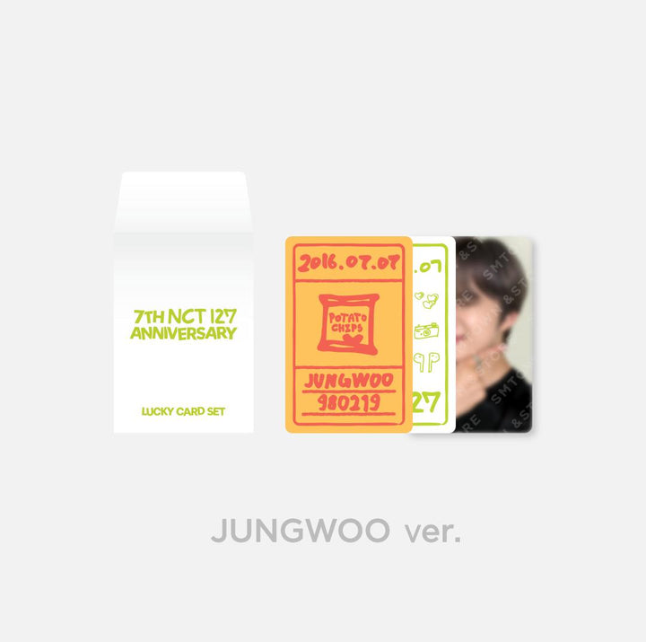 NCT 127 - "7th Anniversary Glow-In-The-Dark" Official Lucky Card Set - HALLYUSUPERSTORE