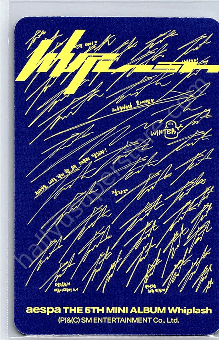 aespa - Winter - Whiplash album photocard speed version