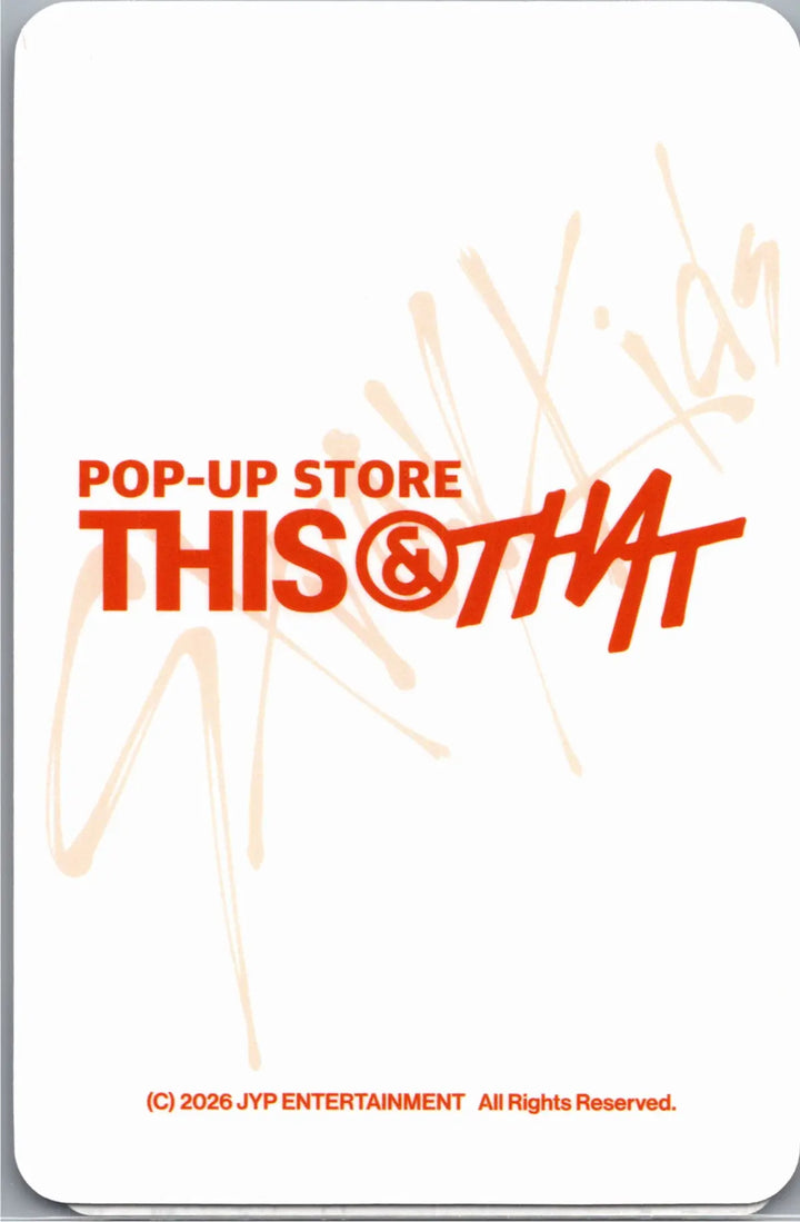 Stray Kids "THIS &amp; THAT" - Soundwave POP-UP Store Lucky Draw Event Photocard [26.08.10]