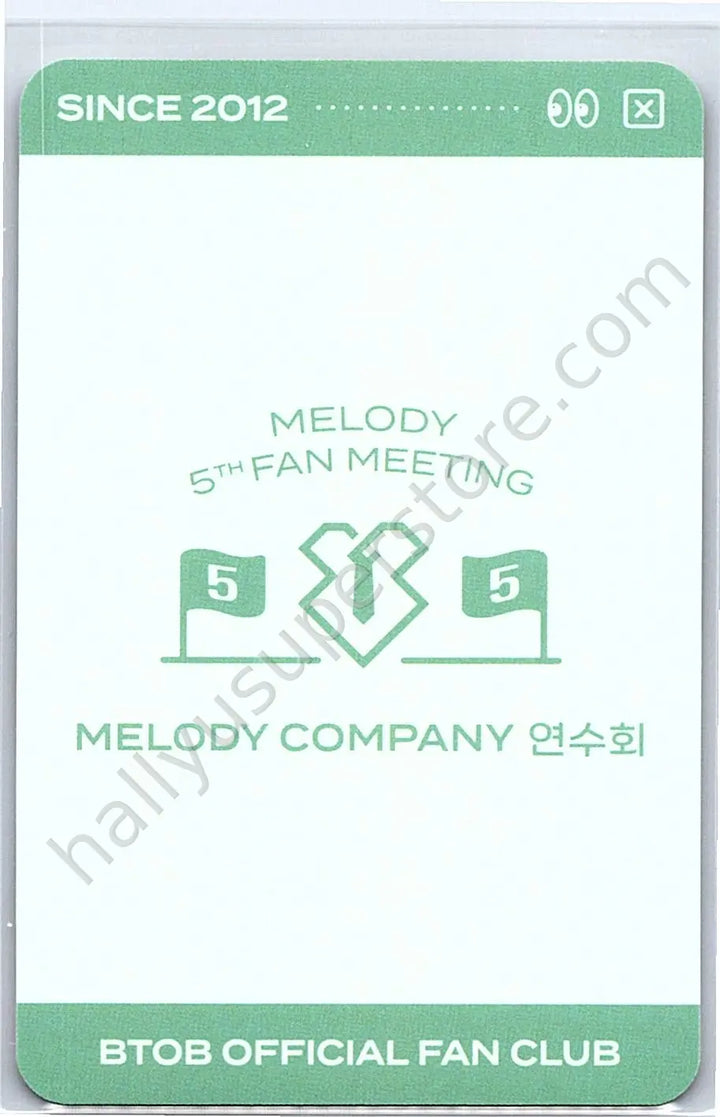 BTOB - Minhyuk - MELODY 5th FANMEETING  - TRADING CARD