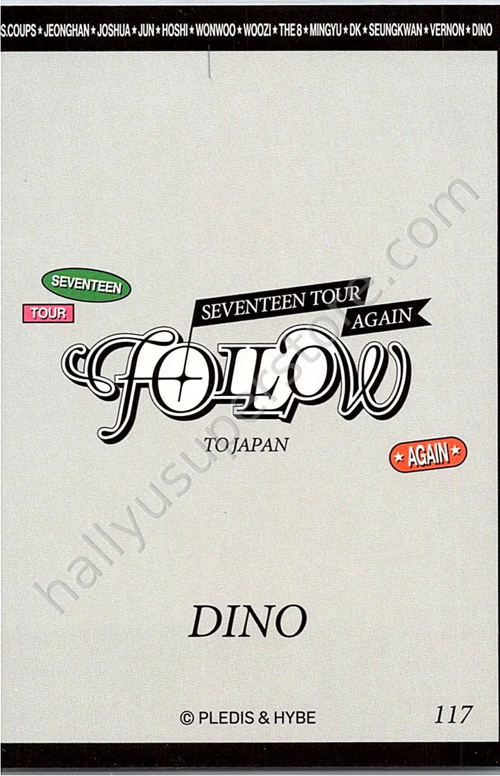SEVENTEEN - Dino - [FOLLOW AGAIN] TOUR jacket japan merch photocard