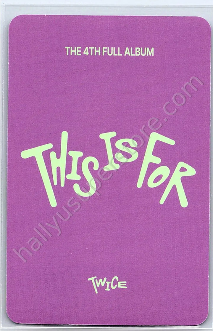TWICE - Jihyo - THIS IS FOR digipack version pob (pre-order benefit)