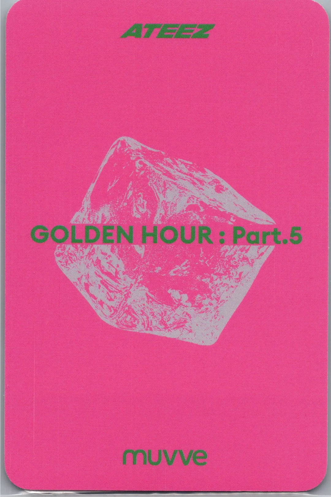 ATEEZ "GOLDEN HOUR : Part.5" - MUVVE Pre-Order Benefit Photocard (Pink LP Ver.) [26.07.21]