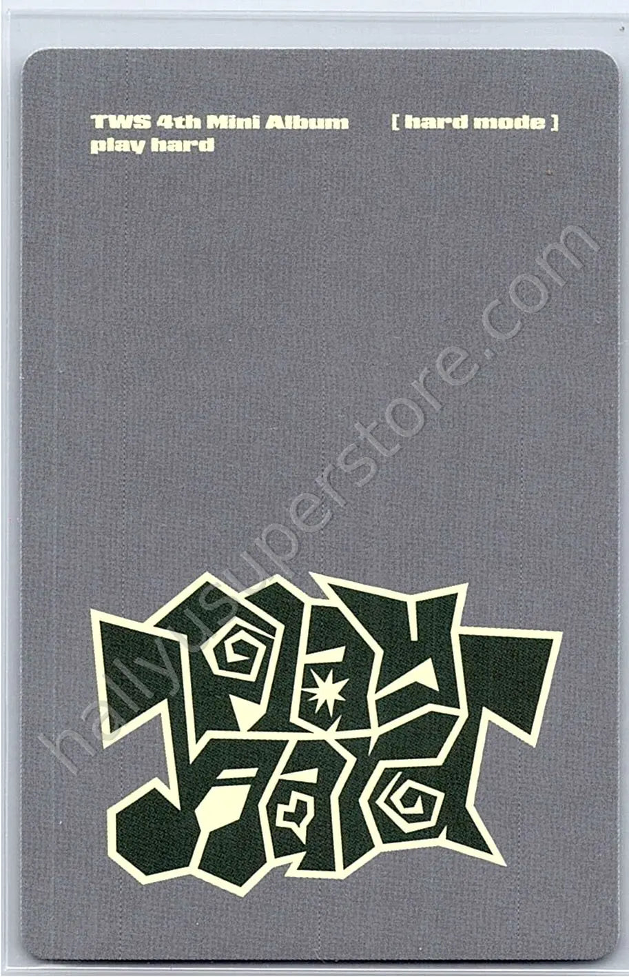 TWS - Hanjin - play hard album photocard B version hard mode version