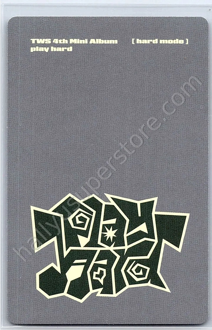 TWS - Hanjin - play hard album photocard B version hard mode version