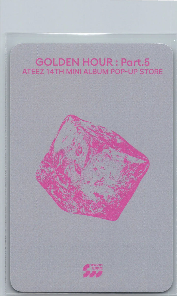 ATEEZ "GOLDEN HOUR : Part.5" - Soundwave POP-UP Lucky Draw Event Photocard, Card Sticker [26.06.26]