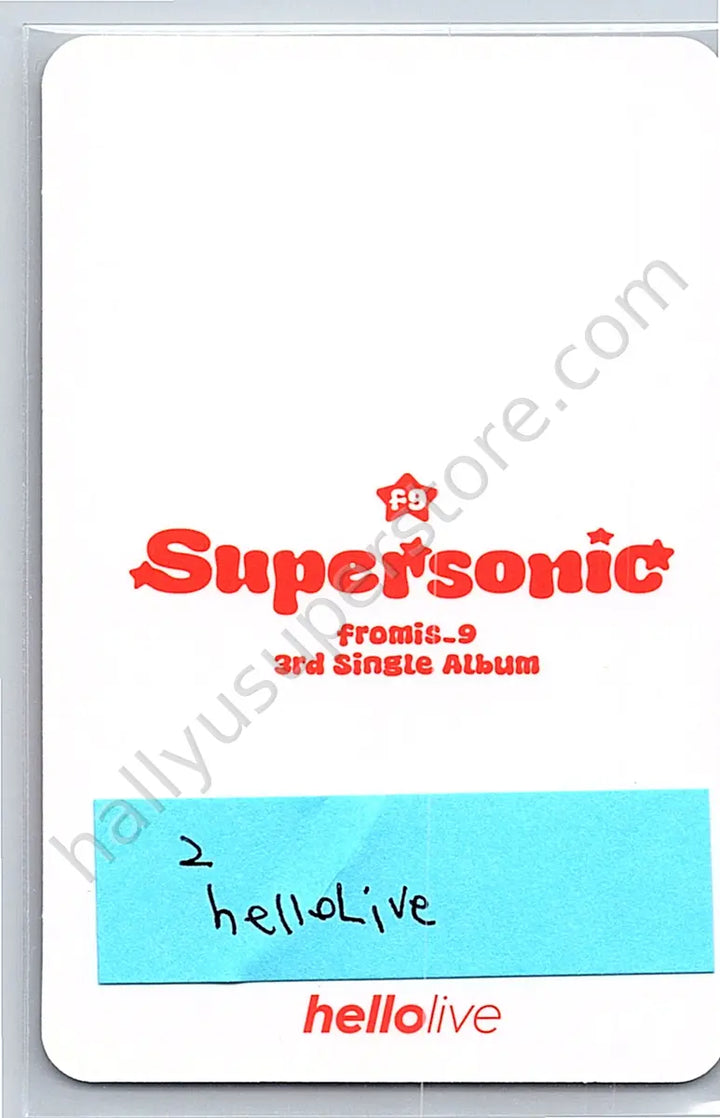 fromis_9 - Nagyung - Supersonic - hellolive POB
