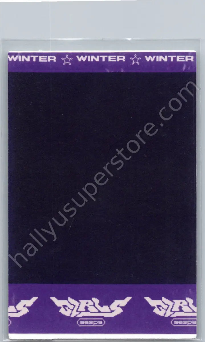 aespa - Winter - aespa - Winter - Girls Album polaroid real world version korean album album photocard
