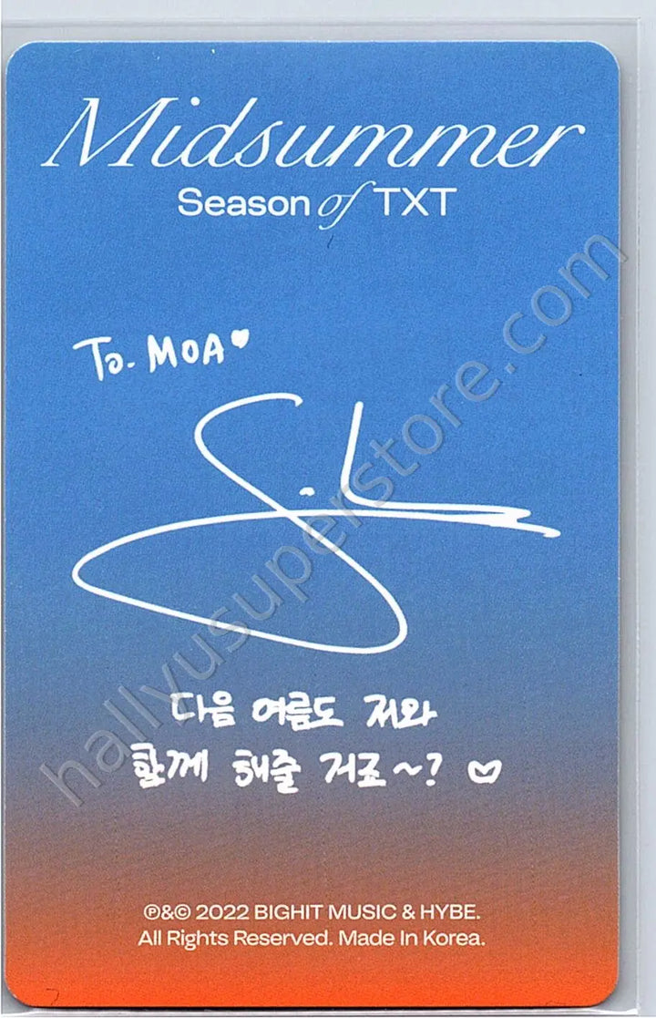 TOMORROW X TOGETHER - Soobin - Midsummer sky blue version