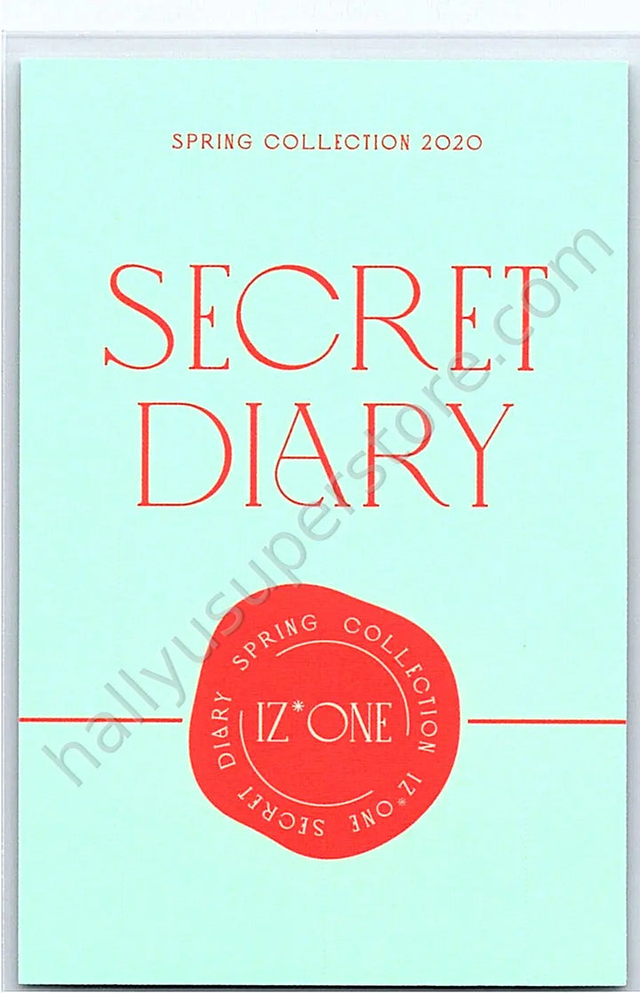 IZ*ONE - Yujin - SPRING COLLECTION 2020 “SECRET DIARY” calendar version polaroid set