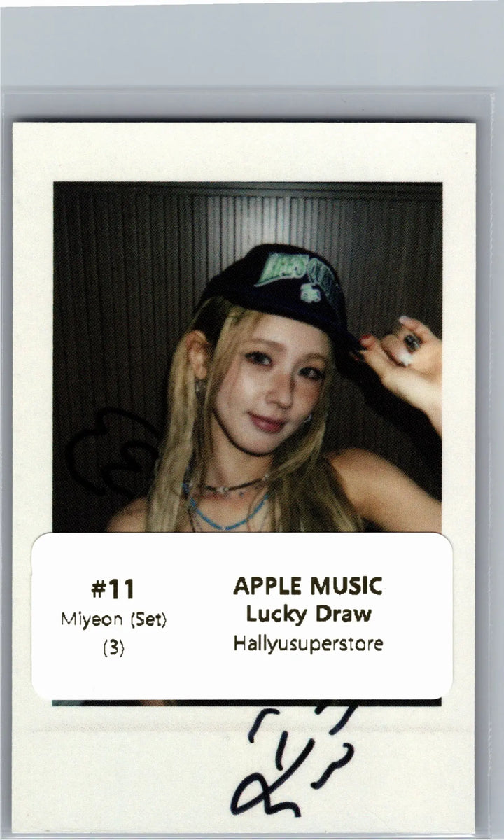 I-DLE "We made" - Apple Music Lucky Draw Event Photocard, Polaroid type Photocard [26.07.09]