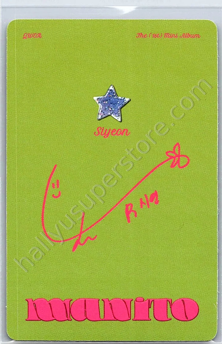 QWER - Siyeon - Manito album photocard secret version