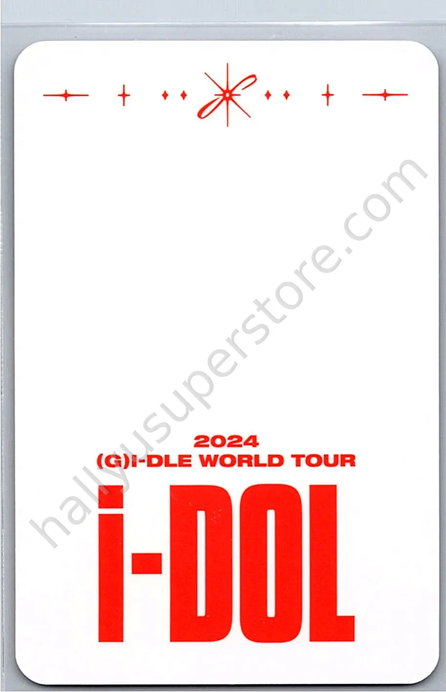 i-dle - Yuqi - 2024 World Tour [i-DOL] photocard set tour merch