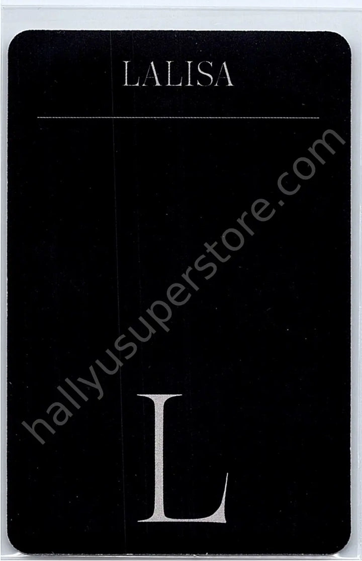 BLACKPINK - Lisa - LALISA (Lisa solo) album photocard black version solo album