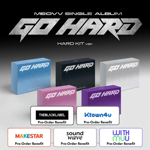 [Pre-Order] MEOVV - Single Album [GO HARD] (HARD KIT ver.) + Pre-Order Benefit (Choose Version)
