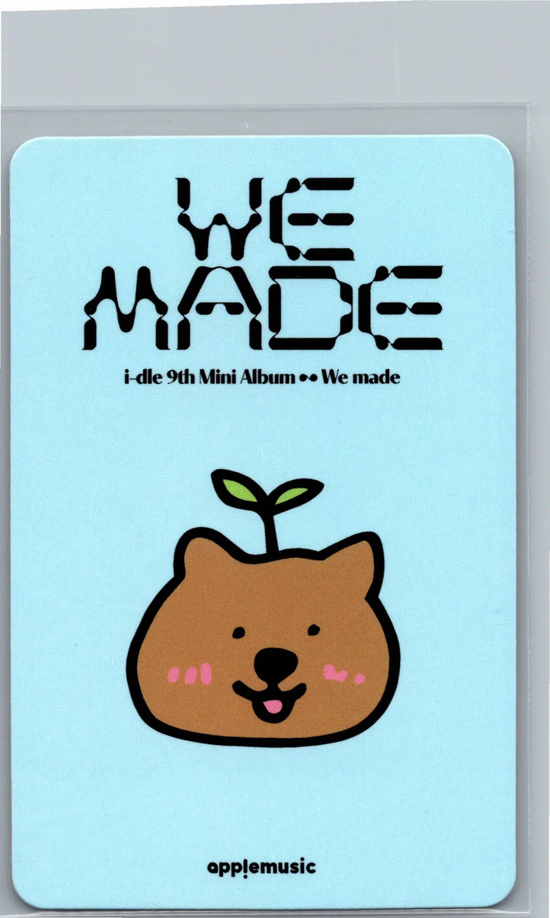I-DLE "We made" - Apple Music Lucky Draw Event Photocard, Polaroid type Photocard [26.07.09]