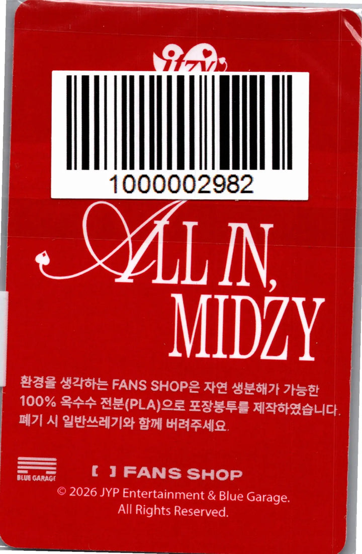 ITZY - ITZY 5th FanMeeting "All in, Midzy" MD Event Photocard [26.08.07][Rectocked08/10]