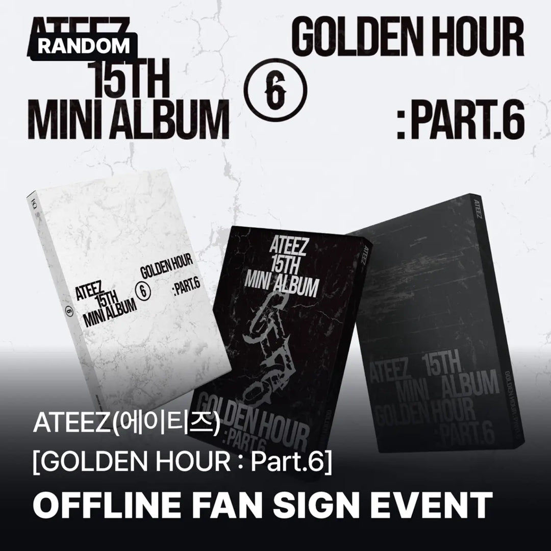 [Hallyu4U - Fansign] (11/22) SoundWave - ATEEZ [GOLDEN HOUR : Part.6] (A / DIARY / Z VER.) [Offline Fansign Event]