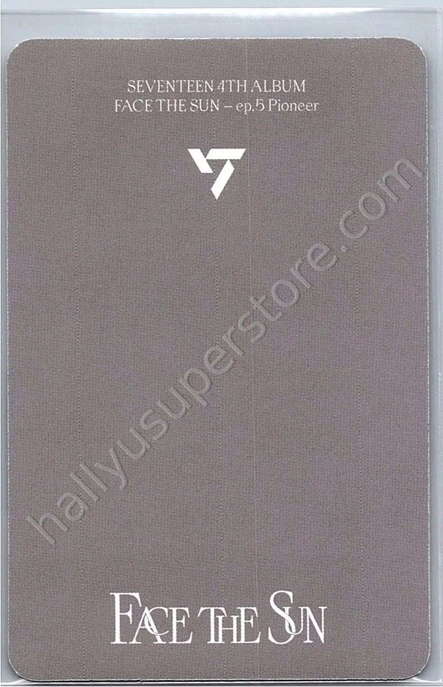 SEVENTEEN - Joshua - Face the Sun album photocard pioneer version