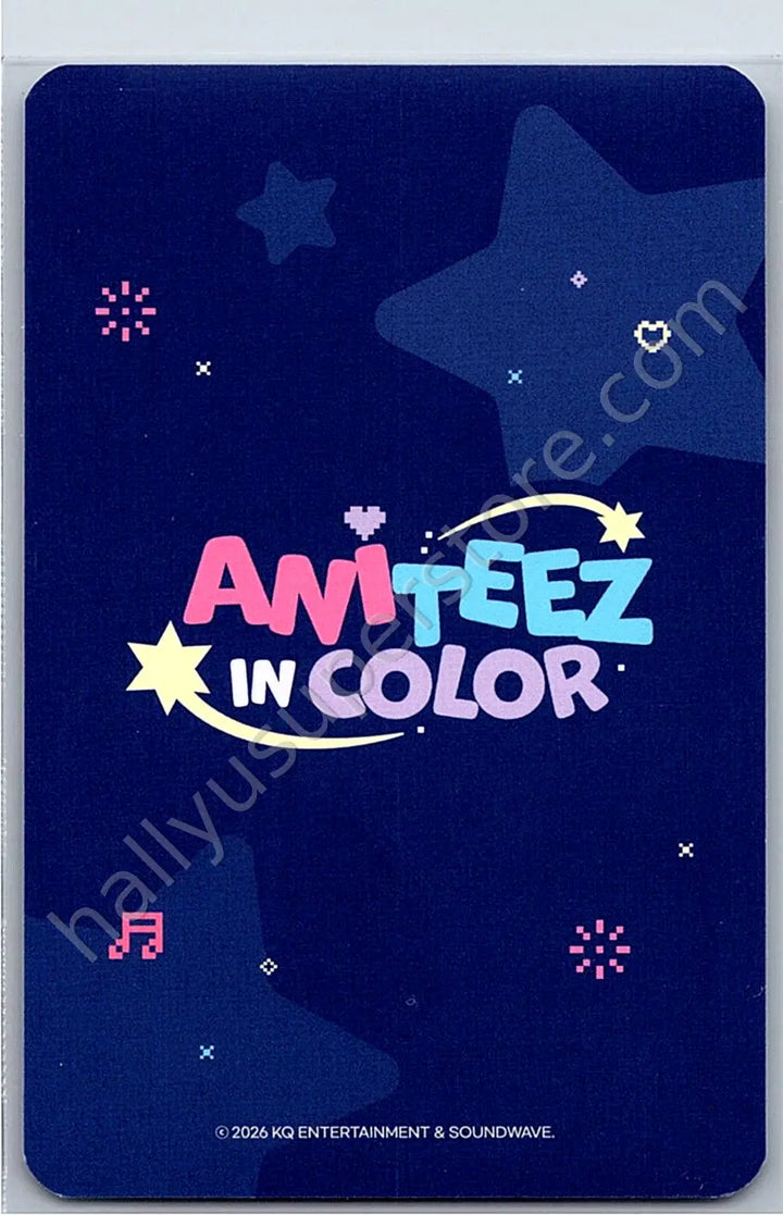 ATEEZ - San - ANITEEZ IN COLOR trading card version 5