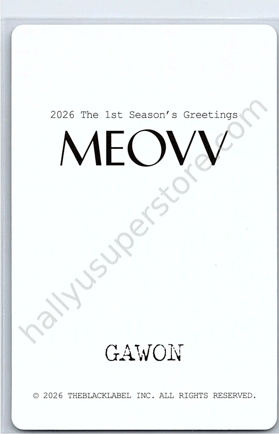 MEOVV - Gawon - 2026 Season’s Greetings season&