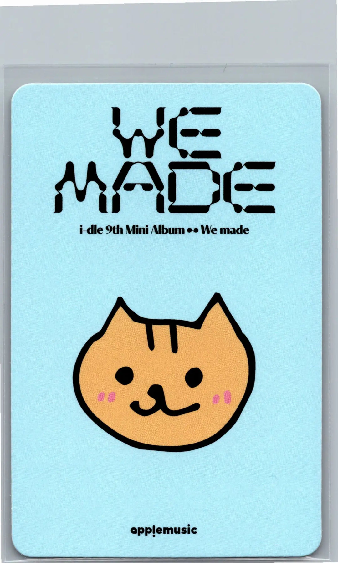 I-DLE "We made" - Apple Music Lucky Draw Event Photocard, Polaroid type Photocard [26.07.09]