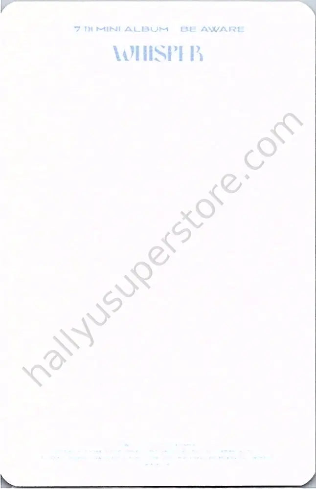 THE BOYZ - Q - Be Aware album photocard document version