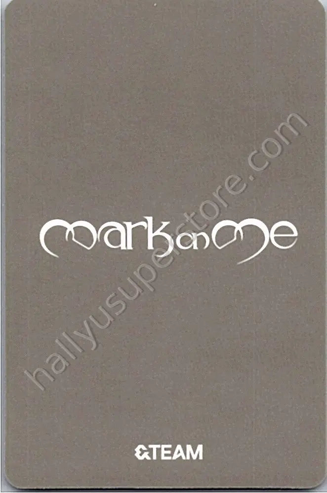 &amp;TEAM - Jo - Mark on Me A version album photocard solo jacket version