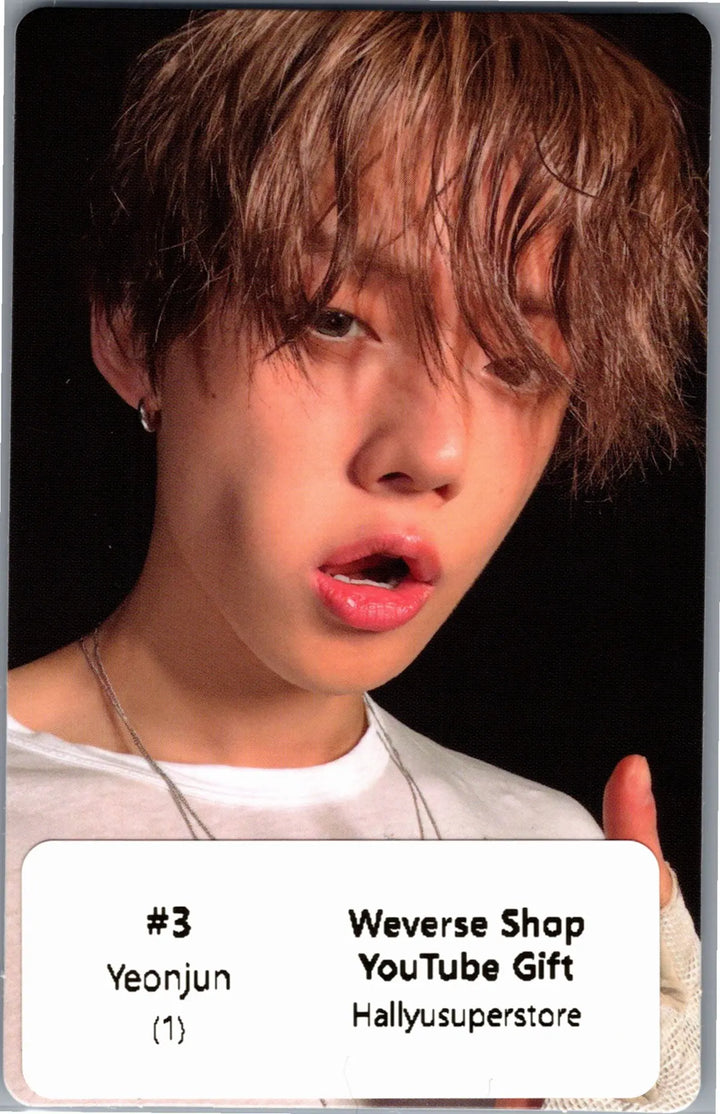 YEONJUN "NO LABELS: PART 02" - Weverse Shop YouTube Gift Photocard [26.08.27]