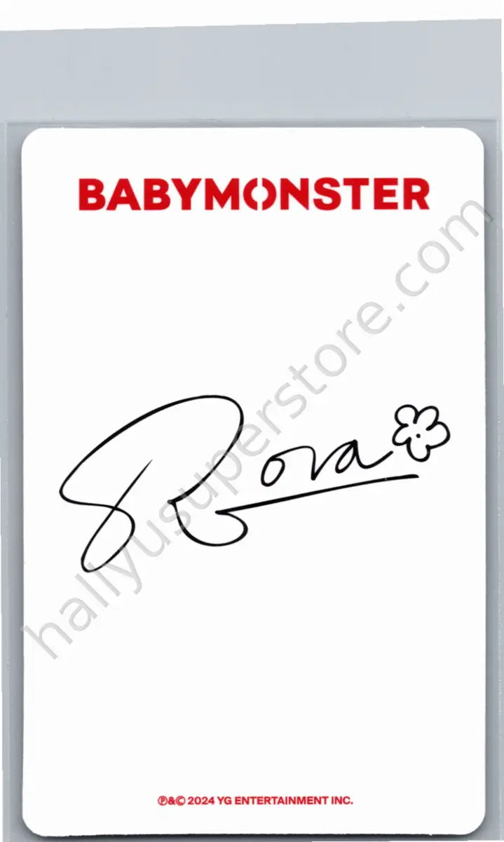 BABYMONSTER - Rora - BABYMONSTER - Rora - BABYMONS7ER Album yg tag version photocard set version 1
