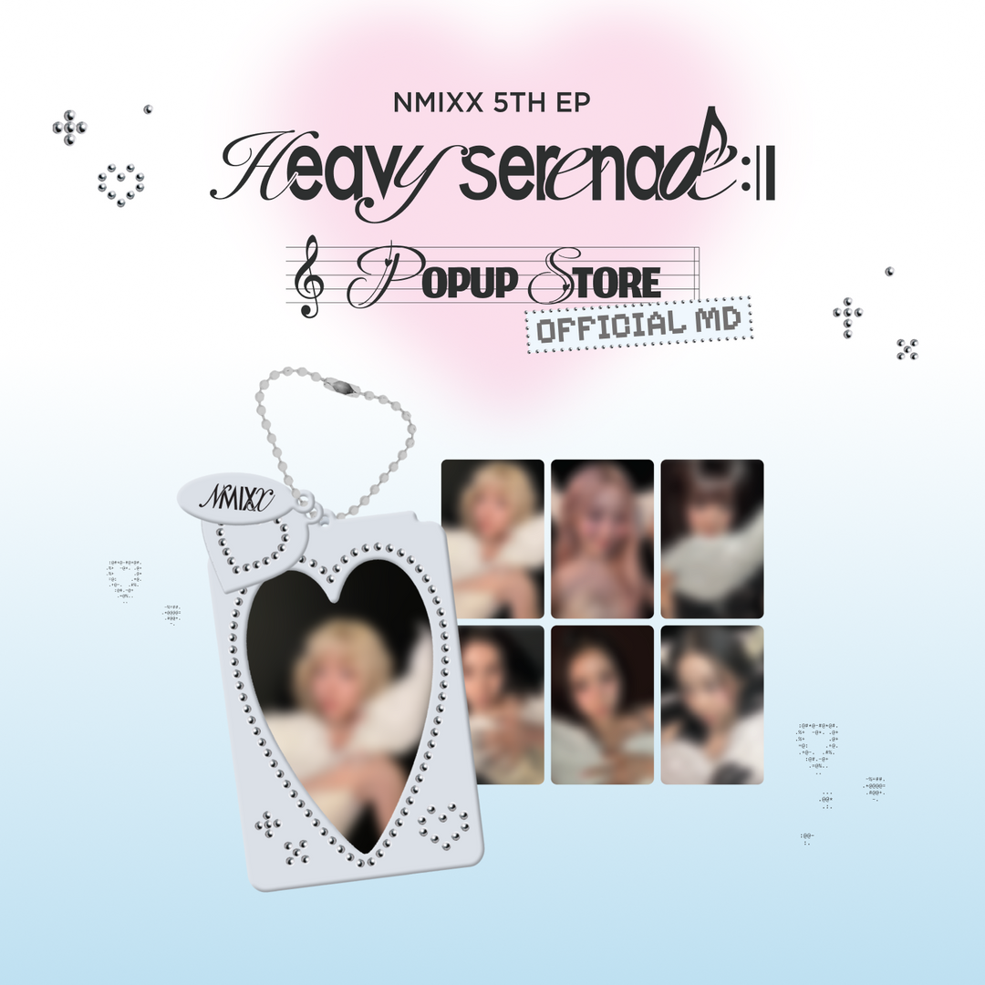 [NMIXX] PHOTOCARD HOLDER KEYRING & PHOTOCARD SET - [Heavy Serenade] POP-UP STORE