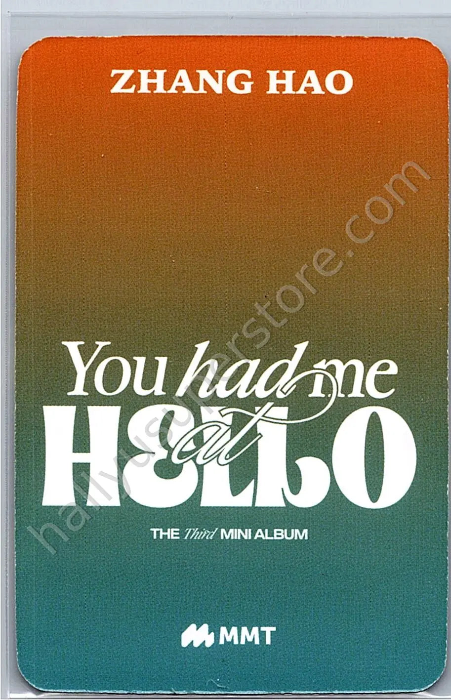 ZEROBASEONE - Hao - You Had Me at Hello mymusictaste (mmt) pob (pre-order benefit)