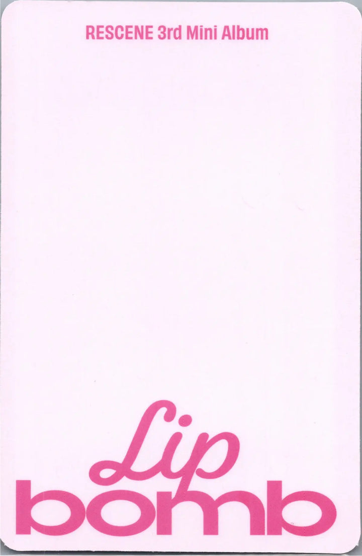 RESCENE "Lip bomb" - Official Photocard (QR)(Photocard Ver.) [26.07.24]