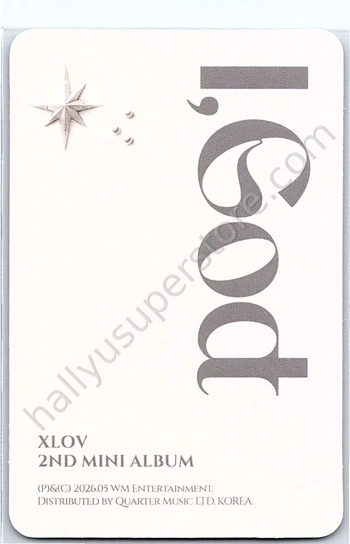 XLOV - Rui - I, God album photocard O version