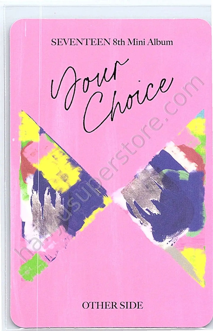SEVENTEEN - Dino - Your Choice album photocard other side version