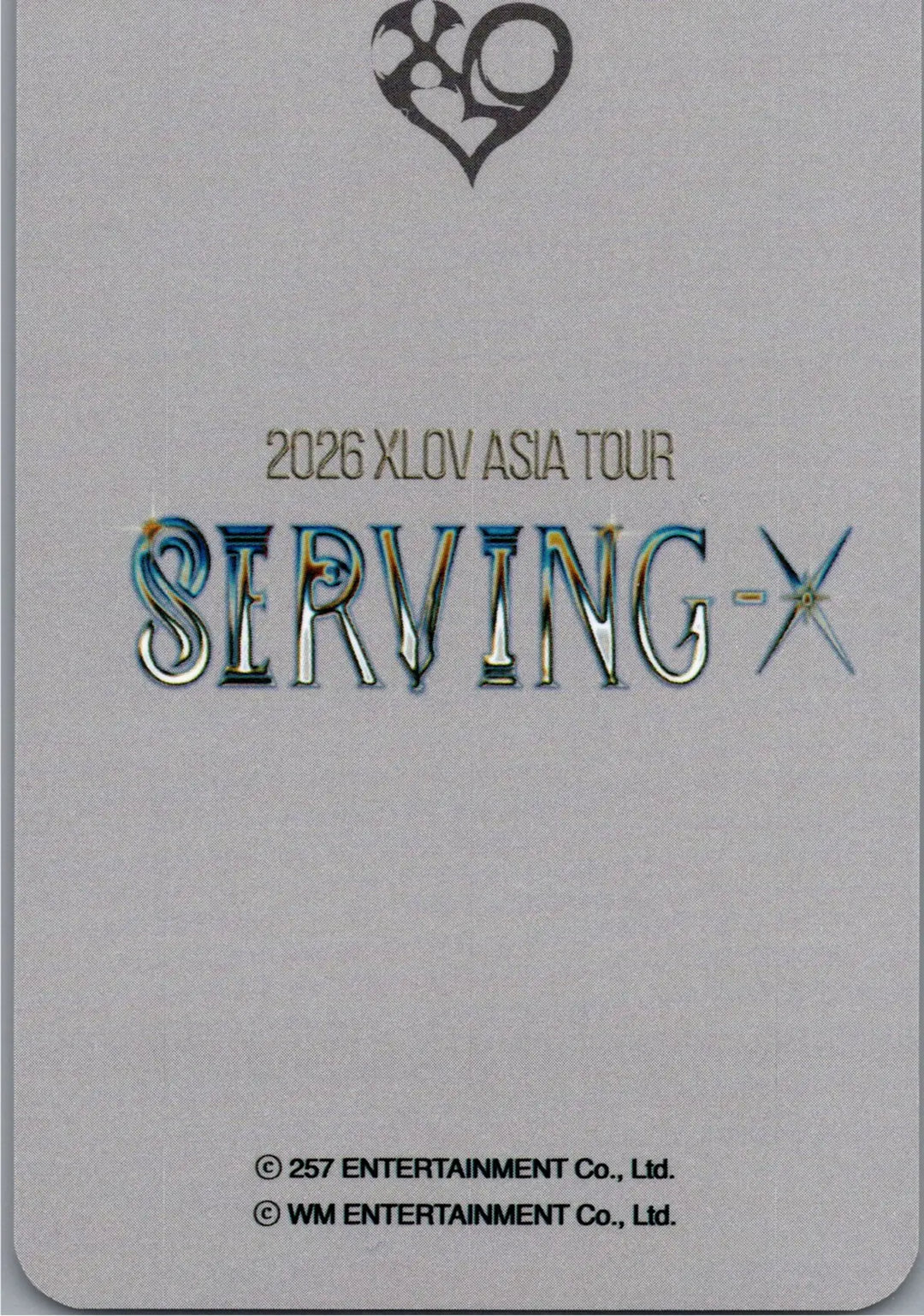 XLOV "2026 XLOV ASIA TOUR [Serving-X]" - XLOV Concert MD Special Event Photocard [26.07.20]