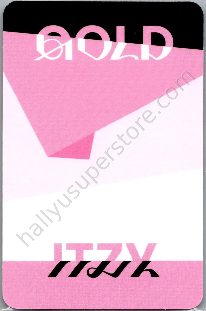 ITZY - Chaeryeong - GOLD album photocard standard version
