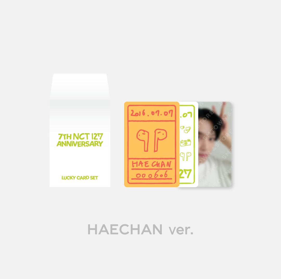 NCT 127 - "7th Anniversary Glow-In-The-Dark" Official Lucky Card Set - HALLYUSUPERSTORE
